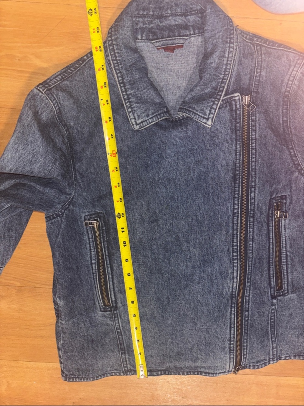 Sears NEVADA Moto Jeans Jacket

Definitely Vintage 
20PTP…and front zip is